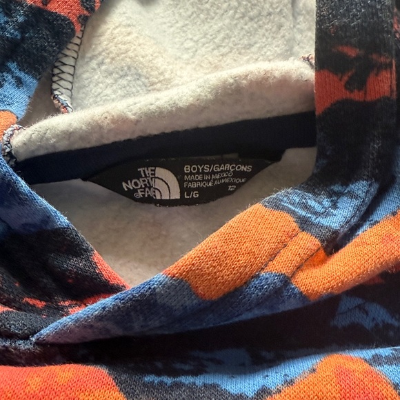 The North Face Red and Blue Patterned Hoodie - Picture 3 of 3